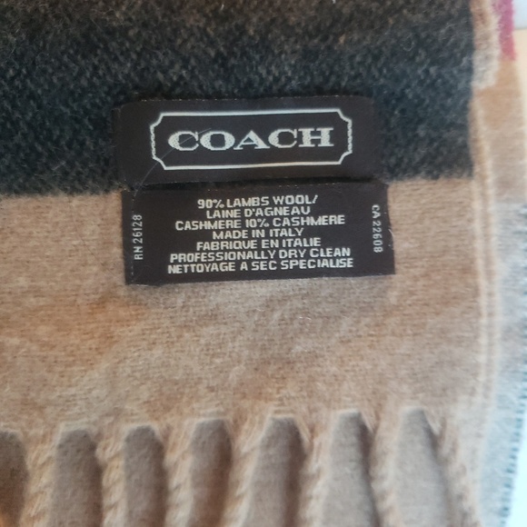 Coach Lambswool Scarf - Picture 3 of 3